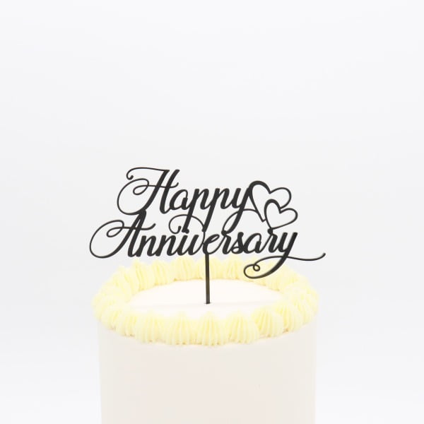 Brunetti Topper_Happy Anniversary Black