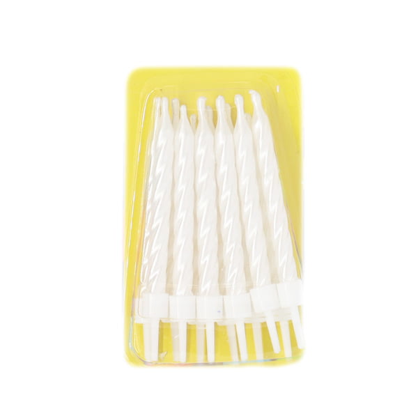 Brunetti Sml Spiral Candles_Pearl White