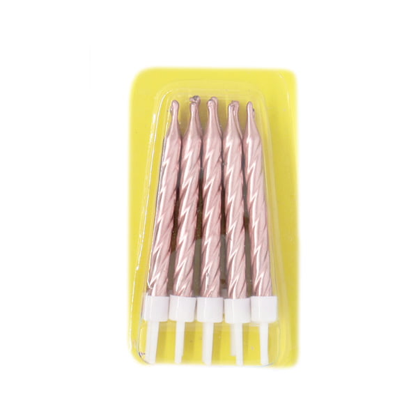 Brunetti Sml Spiral Candles_Rose Gold